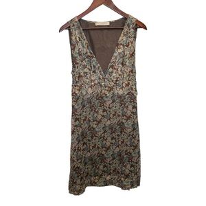 Stella McCartney Floral Silk Vneck Sleeveless Dress Size 42 Mod
